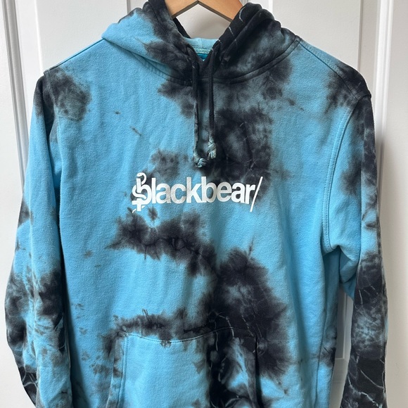 blackbear hoodie - everything means nothing, blue tie dye SIZE: small - Picture 1 of 4